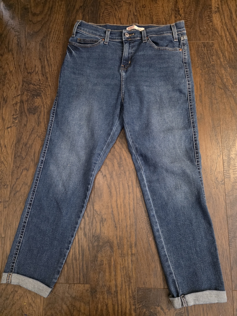 Signature by Levi Strauss Women's Medium Blue Boyfriend Jeans